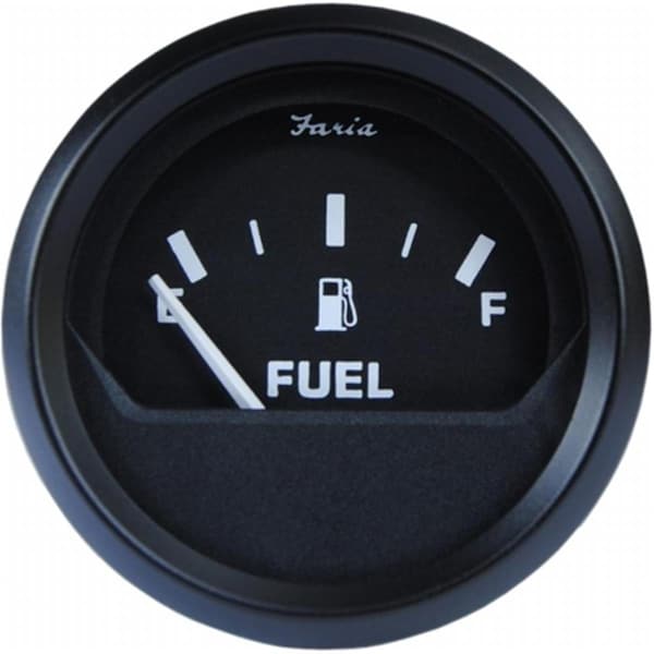 Faria Beede Instruments 2 in. Euro Black Fuel Level Gauge FA82069 - main